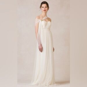 Jenny Yoo Annabelle Convertible Strapless Long Dress